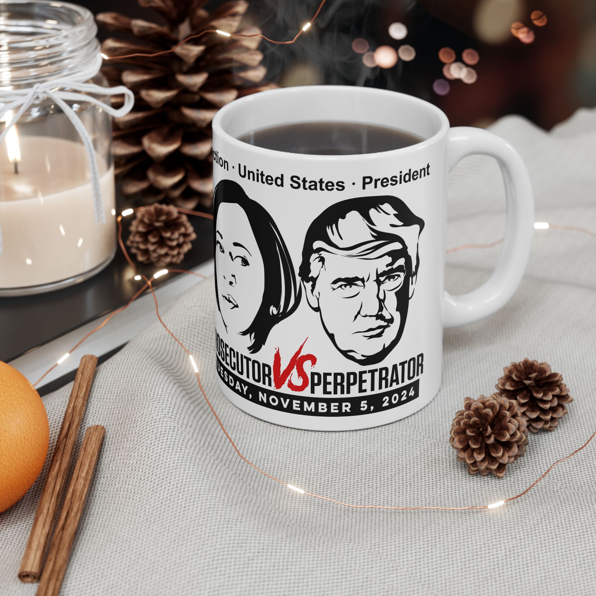 PROSECUTOR Vs PERPETRATOR Printed Ceramic Mug, (11oz, 15oz)