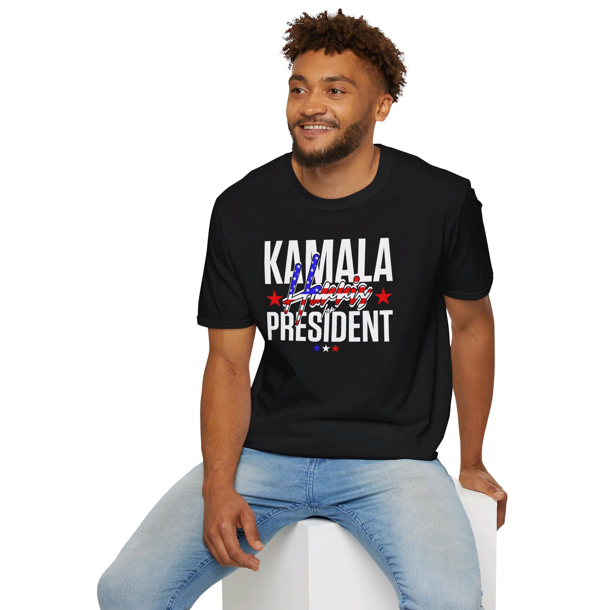 Kamala Haris President Printed Unisex Softstyle T-Shirt